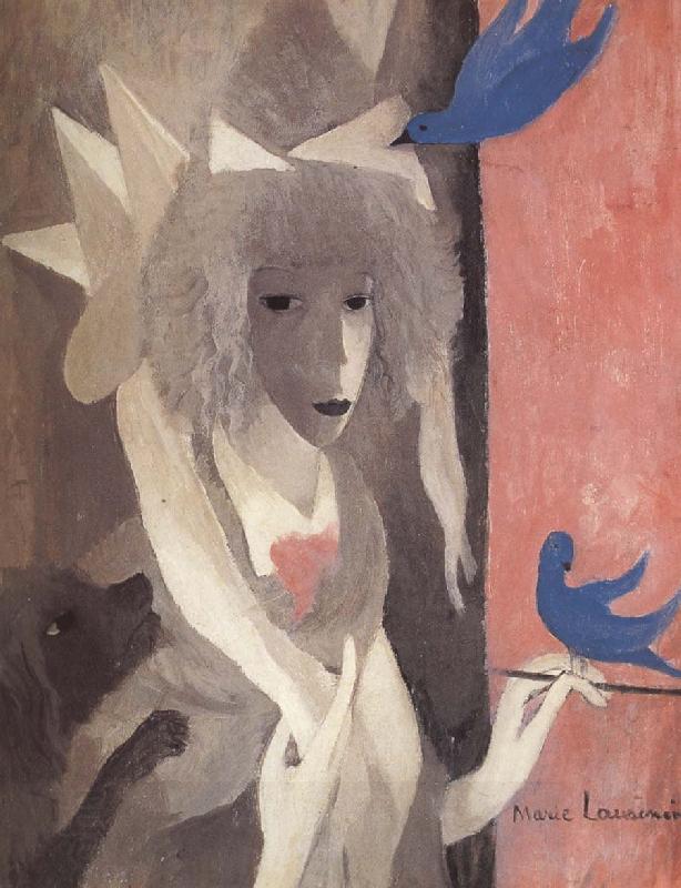 Marie Laurencin The Self-Portrait with birds oil painting picture